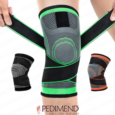 Knee Compression Sleeve With Patella Stabilizer Straps
